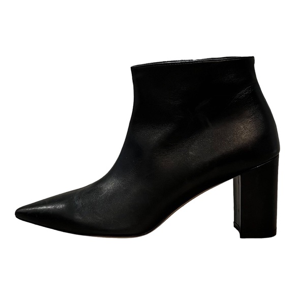Stuart Weitzman Stuart 75 Pointed Toe Block Heel Ankle Bootie - Picture 5 of 15